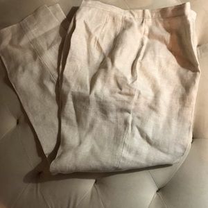 Talbots Irish linen pants 10p Nwot